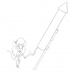 1girls fire fireworks gadget match rocket scope sketch // 1060x1049 // 107.7KB
