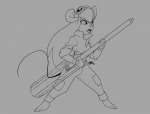 1girls angry gadget gazzycakes gloves lineart screwdriver // 3200x2448 // 693.2KB