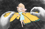 1girls butterfly crying different_size dress gadget hurt scope wings // 1329x865 // 1.4MB
