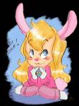 1girls asami_hongo blush bunny_suit easter easter_bunny easter_egg gadget rabbit_ears // 674x899 // 501.8KB