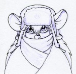1girls coat gadget hat hat_with_ear_flaps martin_hamsy rr_sign scarf sketch // 1200x1162 // 1.1MB