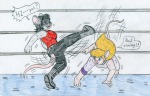 2girls fight gadget glitch gym_uniform jose_ramiro wrestling // 856x553 // 110.1KB