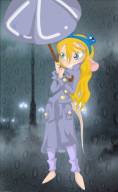 1girls blush cloak gadget rain rous umbrella wet // 372x604 // 61.0KB
