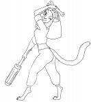 1girls aladdin_(series) cosplay crossover goggles lineart martin_hamsy mirage overall screwdriver wrench // 1066x1200 // 148.3KB