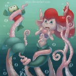 ariel bubbles cosplay crossover flounder gadget mermaid oessi tentacle the_little_mermaid zipper // 600x600 // 225.9KB