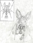 cyborg foxglove morgan_kohl robot sketch // 850x1100 // 382.2KB