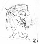 1girls gadget sketch t.d. umbrella wind // 517x569 // 81.5KB